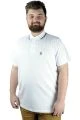 Men s Polo T shirt Lycra Single Jersey Embroidery 21554 White