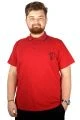 Big-Tall Men Polo T-Shirt Sup MD Basic 21555 Burgundy