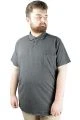 Büyük Beden T shirt Polo Likralı Süprem Cepli 21558 Antrasit