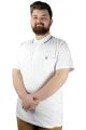 Men s Polo T shirt Pocket  Lycra Single Jersey 21558 White