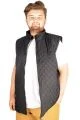 Big Size Men's Seasonal Vest Basic Square Bold 21608 Black