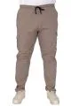 Büyük Beden Pantolon Keten Kargo Jogger Milano 21912 Taş Rengi