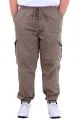 Büyük Beden Erkek Gabardin Kargo Jogger Pantolon  Doğa 21927 Bej