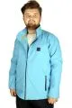 Büyük Beden Erkek Mont Waterproof Softshell 21232 Turkuaz MAVI