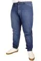 Büyük Beden Erkek Pantolon Kot 5Cep Vertical Lycra 21915 Lacivert LACIVERT