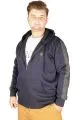 Büyük Beden Erkek Sweatshirt Arm Strap 21503 Lacivert LACIVERT