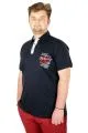 Büyük Beden T-shirt Polo 26ST 21311 Lacivert LACIVERT