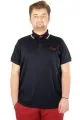 Büyük Beden T-shirt Polo  Authentic Refined 21314 Lacivert LACIVERT