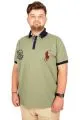 Büyük Beden T-shirt Polo Better Mode 21310 Yeşil YESIL