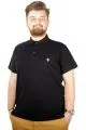 Büyük Beden T-shirt Polo Cep Sup Basic 21557 Siyah SIYAH