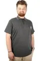 Büyük Beden T-shirt Polo Cep Sup MD Basic 21555 Antrasit ANTRASIT