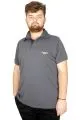 Büyük Beden T-shirt Polo Change Your Mode 21315 Füme FUME