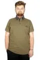 Büyük Beden T-shirt Polo Change Your Mode 21315 Haki HAKI