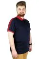 Büyük Beden T-shirt Polo Choose Your Mode 21336 Lacivert LACIVERT