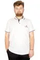 Büyük Beden T-shirt Polo  Lapointe  21320 Beyaz BEYAZ