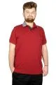 Büyük Beden T-shirt Polo Pike Exceptional  21316 Bordo BORDO