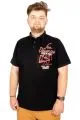 Büyük Beden T-shirt Polo Sea Voyage 21322 Siyah SIYAH