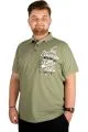 Büyük Beden T-shirt Polo Sea Voyage 21322 Yeşil YESIL