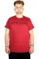 Büyük Beden Tshirt Bis Yaka Newyork2021 21112 Bordo BORDO