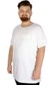 Büyük Beden Tshirt Bisiklet Yaka NewYork My Arm 21177 Beyaz BEYAZ