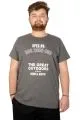 Büyük Beden Tshirt Bisiklet Yaka Outdoor 21110 Antramelanj ANTRASIT