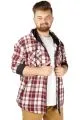 Erkek Sweat Fermuarlı Kapak Cep Oduncu 21571 Mürdüm  MURDUM