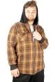 Erkek Sweat Fermuarlı Kapşonlu Kapak Cep Oduncu 21572 Hardal [product_color]