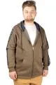 Erkek Sweat Kapşonlu Pieced Arm 21515 Haki HAKI