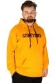 Erkek Sweat Kapsonlu Embroidery Offmode 21502 Hardal HARDAL