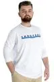 Büyük Beden Erkek Tshirt Uzun Kol Chngyrmd 22100 Beyaz BEYAZ