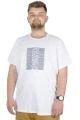 Erkek T-Shirt Bis Yaka Mountain 22101 Beyaz