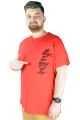 Big Tall Men s T shirt Bicycle Collar We Better Act Now 22102 Red