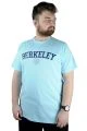 Big Tall Men s T shirt Bicycle Collar Berkeley 22106 Blue