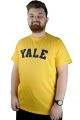 Big Tall Men s T shirt Bicycle Collar Yale 22110 Mustard