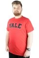 Big Tall Men s T shirt Bicycle Collar Yale 22110 Red