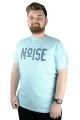 Erkek T shirt Bis Yaka Bring The Noise 22113 Mavi