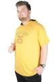 Big-Tall Men Hooded T-Shirt Sky is Limit 22118 Mustard