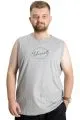 Big Size Mens Tshirt  Unreal 22121 Grey Melange