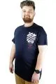 Erkek T shirt Baskılı California 22143 Lacivert LACIVERT