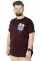 Erkek T shirt Baskılı California 22143 Mürdüm MURDUM