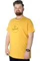 Erkek T shirt Baskılı Be Brave 22151 Hardal HARDAL