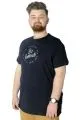 Men s T shirt Bicycle Collar Oversize Dark Future 22190 Black