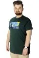 Büyük Beden Tshirt Baskılı Night 22156 Nefti ANTRASIT