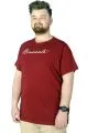 Büyük Beden T-Shirt Baskılı Renovate 22157 Bordo BORDO