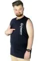 Büyük Beden T-Shirt Kolsuz Choose Mode 22160 Lacivert LACIVERT
