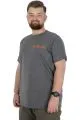 Büyük Beden T-Shirt Bisiklet Yaka Human 22168 Antramelanj ANTRASIT