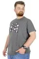 Büyük Beden T-Shirt Bisiklet Yaka Complex City 22170 Antramelanj ANTRASIT