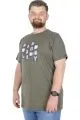 Büyük Beden T-Shirt Bisiklet Yaka Complex City 22170 Haki HAKI