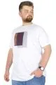 Büyük Beden T-Shirt Bisiklet Yaka Reviewing 22171 Beyaz BEYAZ