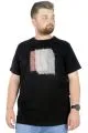 Men s T shirt Bicycle Collar Oversize Dark Future 22190 Black